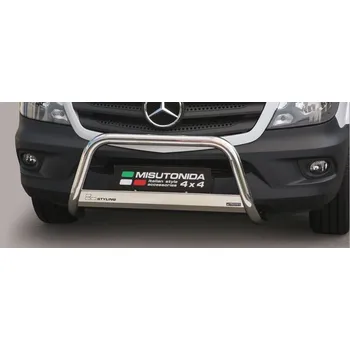 Tuning Přední ochranný rám Medium MERCEDES Sprinter 2013-17 Misutonida EC/MED/358 Leštěný nerez