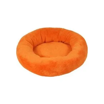 Pelíšek pro psa Pelech Amélie plyš kulatý 40cm Oranžová A30 1ks