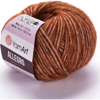 Příze Pletací příze YarnArt ALLEGRO 720 rezavá, melírovaná, 50g/145m