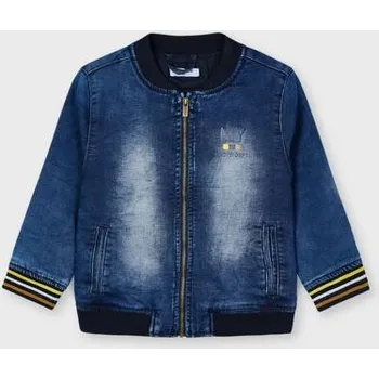 Chlapecká bunda dětská džínová bunda s potiskem Mayoral 3407 velikost 110