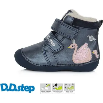 Dívčí zimní obuv D.D.Step W015-341A Barva: Modrá, Velikost: 21