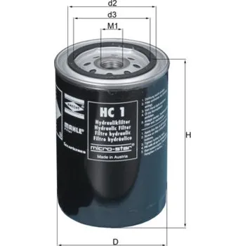 Hydraulický filtr Filtr, pracovní hydraulika, , KNECHT, HC 1