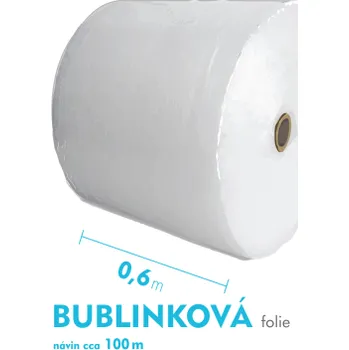 Obalový materiál Bublinková fólie - 60cm x 100m - šíře x návin