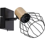 Paulmann Lanka 66766 nástěnný reflektor E14 černá, dřevo (světlé)