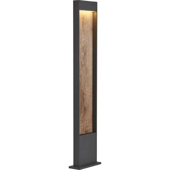 Venkovní osvětlení BIG WHITE FLATT POLE 100 Outdoor, stojací LED svítidlo, 3000K, IP65, antracitové/hnědé 1002959