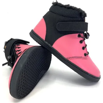 Dívčí zimní obuv Barefoot zimní Pegres BF40 růžové hladké 37, Vnitřní délka boty: 24,3 cm, Vnitřní šířka boty: 8,7 cm