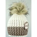 zimní dívčí čepice 826 Capu s bambulí velikost 50-56