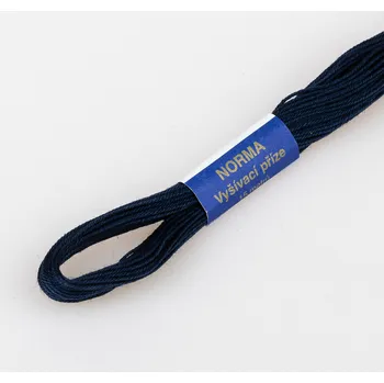 Příze Vyšívací příze NORMA / BAVLNKA 5982 modročerná, jednobarevná, 1,5g/15m
