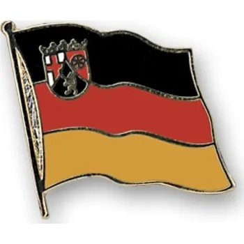 Odznak (pins) 20mm vlajka Porýní-Falc - barevný