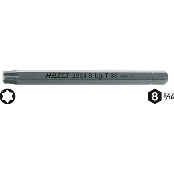 Bit Hazet 2224SLG-T30 bit Torx T 30 Speciální ocel C 8 1 ks