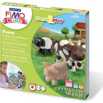 Modelovací hmota FIMO Staedtler Sada Fimo kids Form & Play Farma