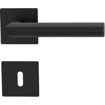 Dveřní kování GK - LUCIA PIATTA S QUATTRO - HR rozety BB, klika/klika Grafit černá (78)