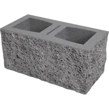 plotová tvarovka DITON Okrasná tvárnice trojstranná D1 400x195x190 mm přírodní