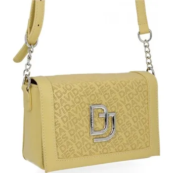 Kabelka Dámská kabelka listonoška David Jones žlutá 6312-2