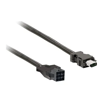 Elektroinstalační materiál SCHN VW3M8D1AR15 Enkodérový kabel pro servomotory BCH2xB/xD/xF, plastový konektor, délka 1,5 m.