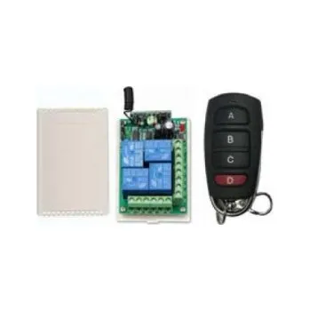 SESAME bezdrátové relé + DO (dálkový ovladač), 4x relé NO/NC/COM výstup, dosah 30m EB-19D