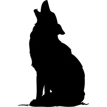 samolepka samolepka vlk (silueta vlk)