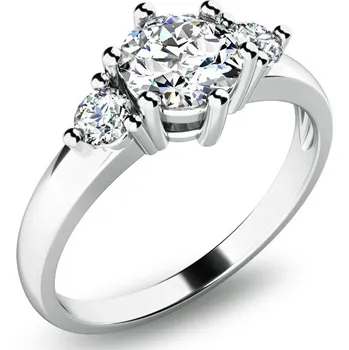 Prsten Zásnubní prsten bílé zlato 585/1000 zirkon ZP-10939-B-ZIR velikost 46