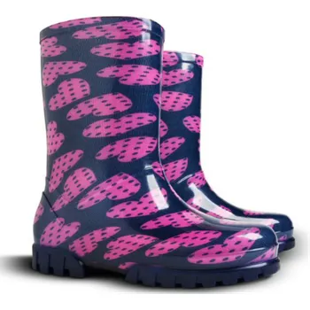 Dětská sportovní obuv Dětské holínky DEMAR V srdce růžová 28-29