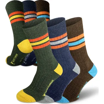 Pánské ponožky Northman Larvik 3 páry 36-38 Mix barev