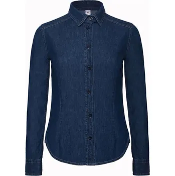 Dámská košile Košile dámská B&C Vision Denim - modrá, L