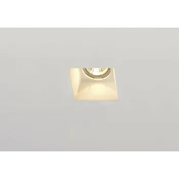 Bodové svítidlo BIG WHITE PLASTRA, vestavné svítidlo, QPAR51, hranaté, bílá sádra, max. 35&nbsp;W 148071