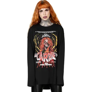 Pánské tričko tričko unisex Carrie - Warned - KILLSTAR - KSRA009699 - XS