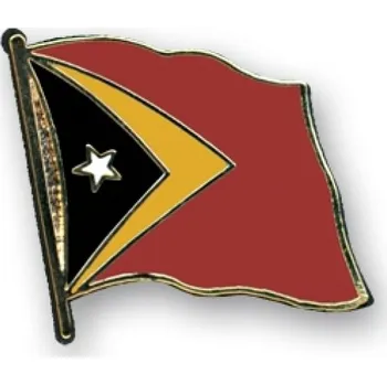Odznak (pins) 20mm vlajka Východní Timor - barevný