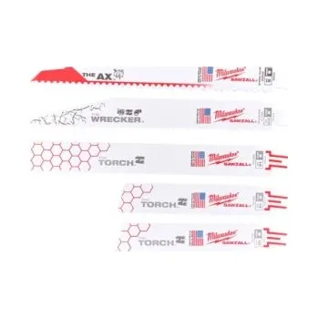 Autodílna Sada pilových plátků SAWZALL™ (5 ks), 49222205, MILWAUKEE, 49222205