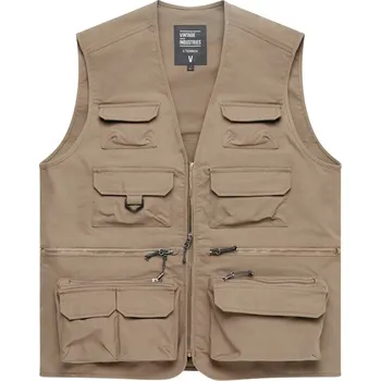 Pánská vesta Vesta Vintage Industries Legend Fishing - béžová,