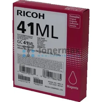 Ricoh GC-41ML, GC41ML, 405767 purpurový originální