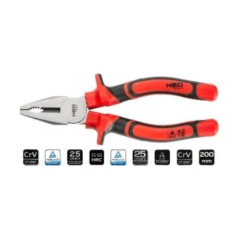 Autodílna Kombinované kleště, 200 mm, 1000 V, , TOPEX, 01-062