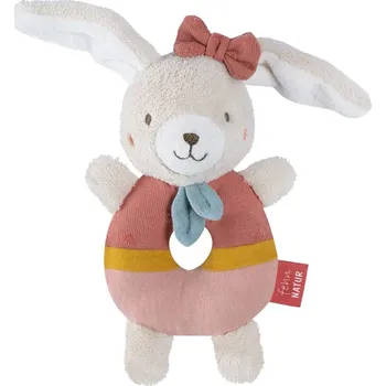 Hračka pro kojence BABY FEHN měkký kroužek králík FehnNatur 3.0