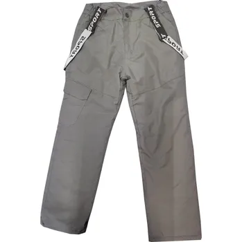 Chlapecké kalhoty Chlapecké zateplené šusťákové kalhoty Sezon SF-1887 - šedá Barva: Šedá, Velikost: 140