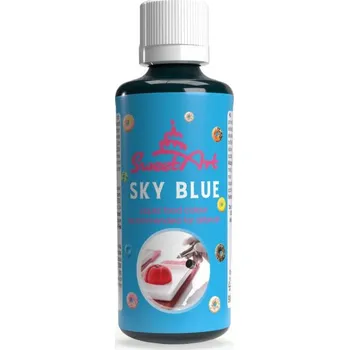 Potravinářské barvivo SweetArt airbrush barva tekutá Sky Blue (90 ml)