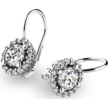 Náušnice Dámské náušnice bílé zlato 585/1000 přírodní diamant 1.160 ct G/SI 10925-B-DIA