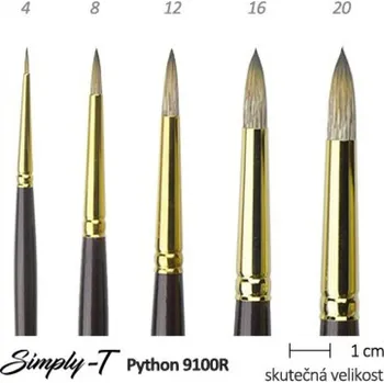 Umělecký štětec Štětec Python - kulatý, 8