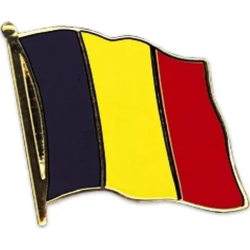 Odznak (pins) 20mm vlajka Belgie - barevný