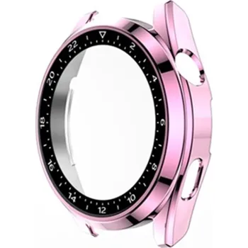 VSECHNONAMOBIL 43186 Plastový kryt s ochranným sklem pro Huawei Watch 3 Pro růžový