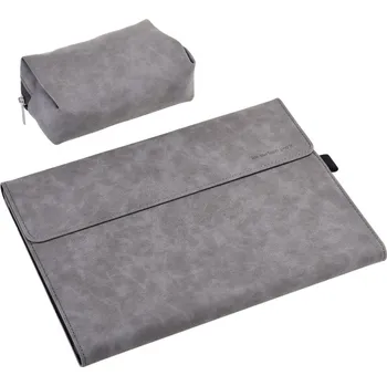 Pouzdro na tablet VSECHNONAMOBIL 55043 CARA 2v1 Zaklápěcí obal + pouzdro na příslušenství pro Microsoft Surface Pro X šedé