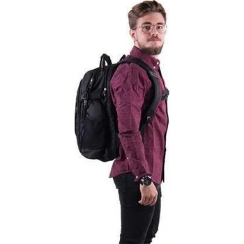 turistický batoh Batoh "Metropolytan", černá, přihrádka na notebook a audio konektor, PULSE 121531