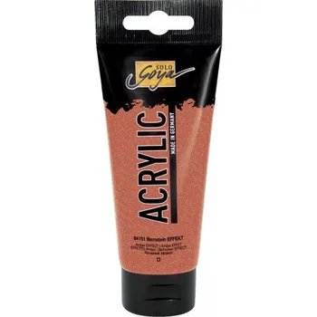 Olejová barva Solo Goya Akrylová barva EFEKT 100 ml JANTAROVÁ ŽLUTÁ