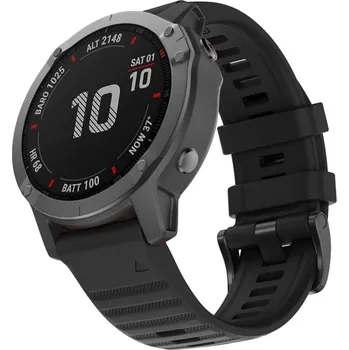 Ostatní příslušenství k chytrým hodinkám VSECHNONAMOBIL 39266 SILICONE Řemínek Garmin Fenix 7X černý