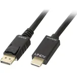LINDY DisplayPort / HDMI kabelový adaptér Konektor DisplayPort, Zástrčka HDMI-A 3.00 m černá 36923 Kabel DisplayPort