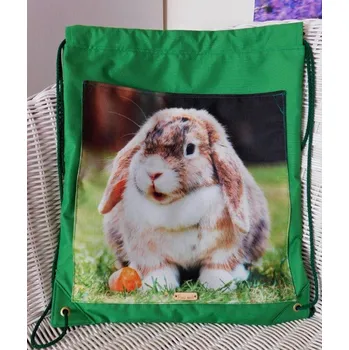 Školní sáček Stahovací vak na záda KRÁLÍČEK