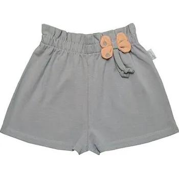 Dívčí kraťasy bavlněné dívčí šedé kraťasy s elastanem velikost 104