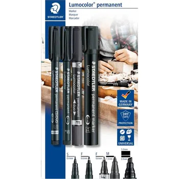 Staedtler Lumocolor 60 BK permanentní popisovač černá Vodotěsné: Ano