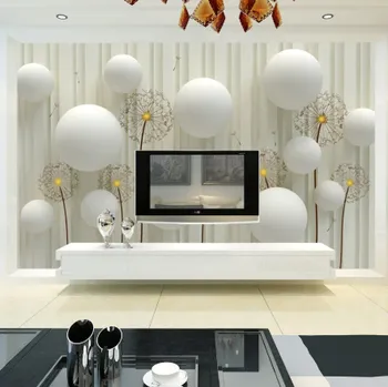 Fototapeta Solution Media 3D tapeta - Pampelišky a koule MU245 3 - 3D Relief - Vliesová tapeta - 320g/m2