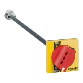 vypínač SCHN LV428942 INS40-INS160 prodlouž. otoč. rukojeť čelní červená,žlutý čelní panel RP 0,55kč/ks