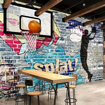 Fototapeta Solution Media 3D tapeta - Basketbal graffiti MU1113 6 - Samolepící tapeta - 380-450g/m2